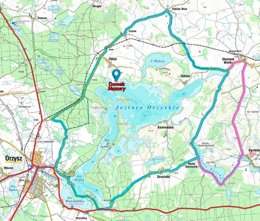Domek Mazury - Jezioro 奥日什 外观 照片